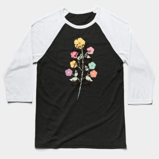 when you look back- C.S. Lewis quote flower illustration Baseball T-Shirt